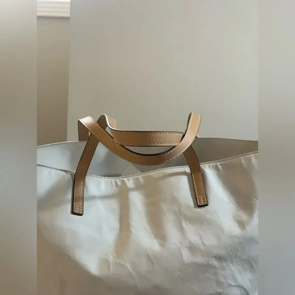 Tory Burch Milo Tote and Pouch - White